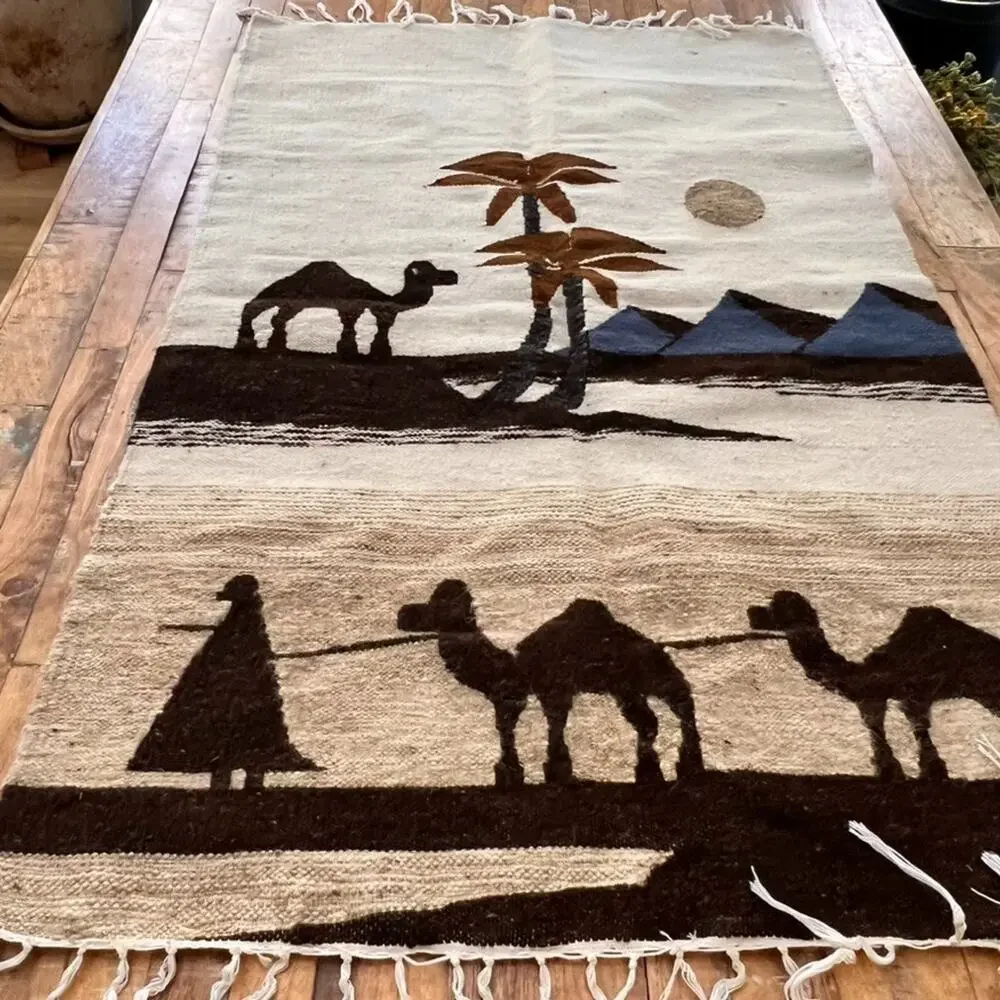 Egyptian Hand woven Rug 47 x 30